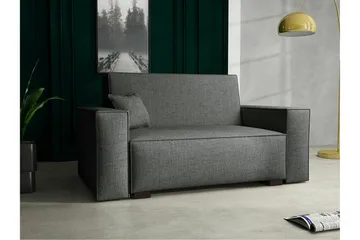 Denegal 2-sits liten bäddsoffa i Tyg - Grå - Möbler - Soffa - Bäddsoffa
