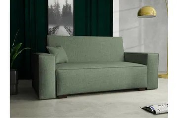 Denegal 2-sits liten bäddsoffa i Tyg - Grön - Möbler - Soffa - Bäddsoffa