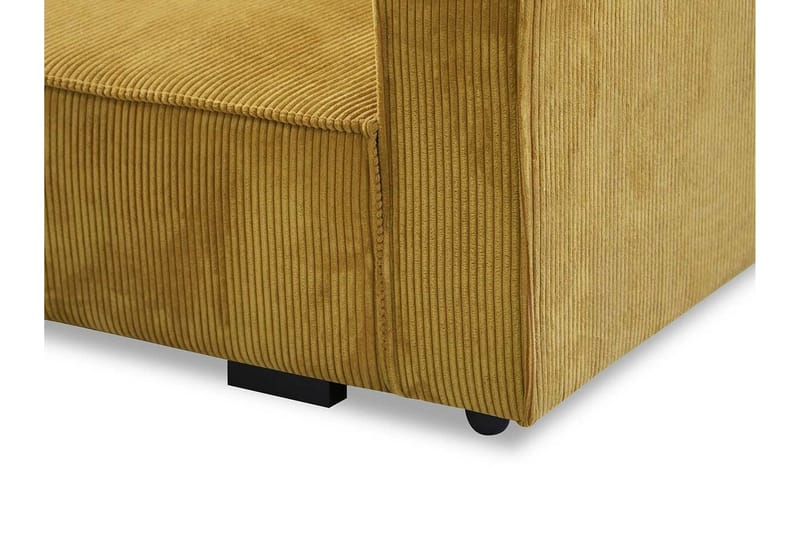 Denegal 2-sits liten bäddsoffa i Tyg - Gul - Möbler - Soffa - Bäddsoffa