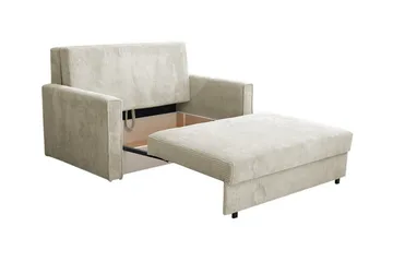 Denegal 2-sits liten bäddsoffa i Tyg - Gul - Möbler - Soffa - Bäddsoffa