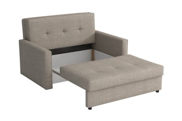 Denegal 2-sits liten bäddsoffa i Plysch - Brun - Möbler - Soffa - Bäddsoffa