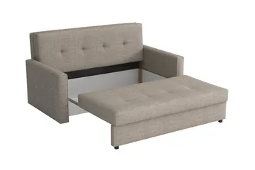 Denegal 2-sits liten bäddsoffa i Plysch - Beige - Möbler - Soffa - Bäddsoffa
