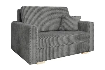 Denegal 2-sits liten bäddsoffa i Plysch - Grå - Möbler - Soffa - Bäddsoffa