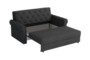 Denegal 2-sits liten bäddsoffa i Plysch - Grön - Möbler - Soffa - Bäddsoffa