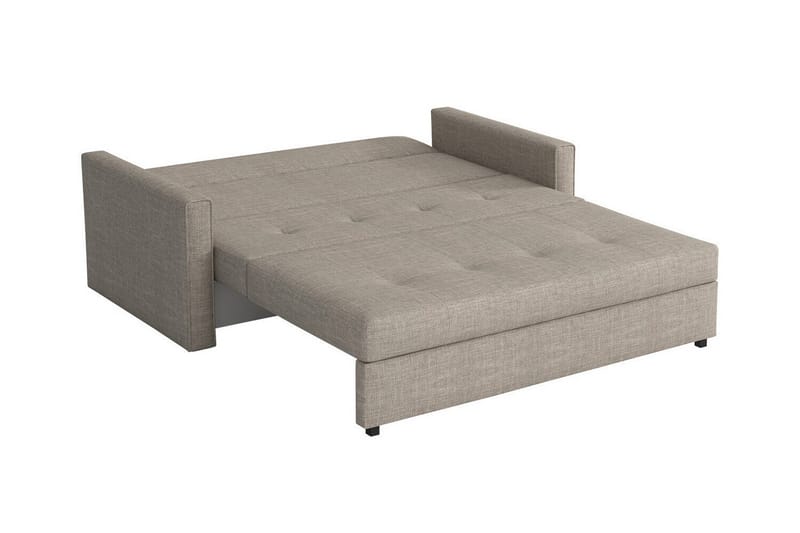 Denegal 2-sits liten bäddsoffa i Plysch - Grå - Möbler - Soffa - Bäddsoffa