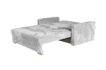 Denegal 2-sits liten bäddsoffa i Plysch - Grå - Möbler - Soffa - Bäddsoffa