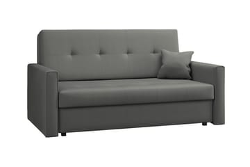Denegal 2-sits liten bäddsoffa i Plysch - Grå - Möbler - Soffa - Bäddsoffa