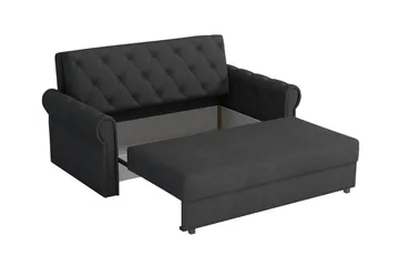 Denegal 2-sits liten bäddsoffa i Plysch - Grå - Möbler - Soffa - Bäddsoffa