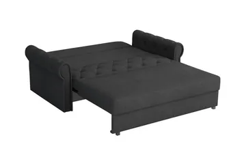 Denegal 2-sits liten bäddsoffa i Plysch - Grå - Möbler - Soffa - Bäddsoffa