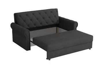 Denegal 2-sits liten bäddsoffa i Plysch - Grön - Möbler - Soffa - Bäddsoffa