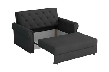 Denegal 2-sits liten bäddsoffa i Plysch - Beige - Möbler - Soffa - Bäddsoffa