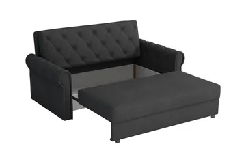 Denegal 2-sits liten bäddsoffa i Plysch - Blå - Möbler - Soffa - Bäddsoffa