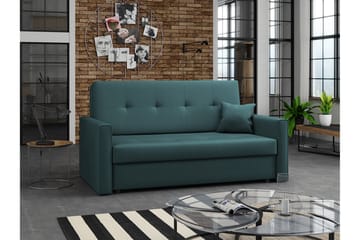 Denegal 2-sits liten bäddsoffa i Plysch - Grön - Möbler - Soffa - Bäddsoffa