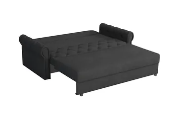Denegal 2-sits liten bäddsoffa i Plysch - Grå - Möbler - Soffa - Bäddsoffa