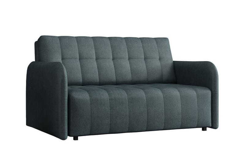 Denegal 2-sits liten bäddsoffa i Plysch, Grå