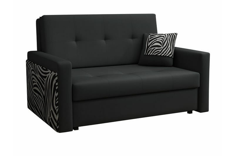 Denegal 2-sits liten bäddsoffa i Plysch, Grå
