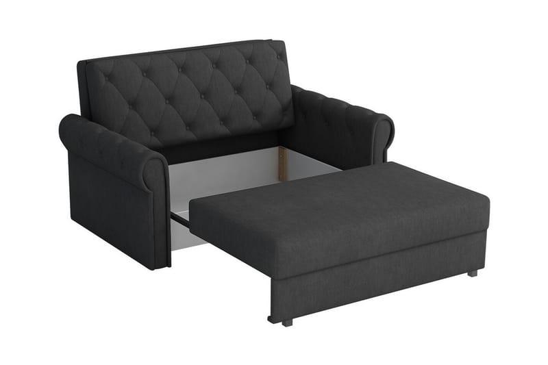 Denegal 2-sits liten bäddsoffa i Plysch - Grön - Möbler - Soffa - Bäddsoffa