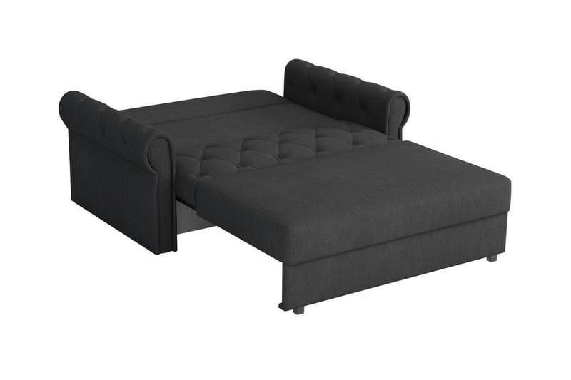 Denegal 2-sits liten bäddsoffa i Plysch - Grön - Möbler - Soffa - Bäddsoffa
