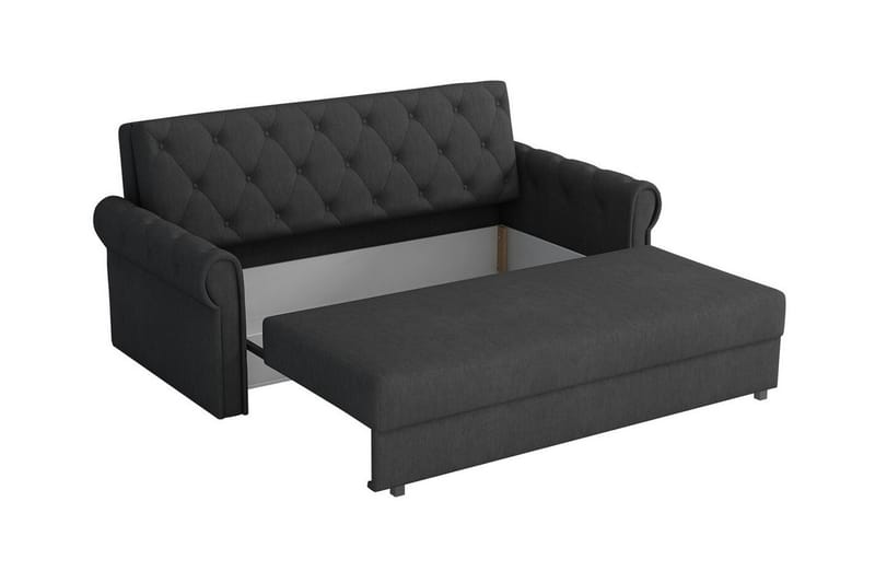 Denegal 2-sits liten bäddsoffa i Plysch - Grön - Möbler - Soffa - Bäddsoffa