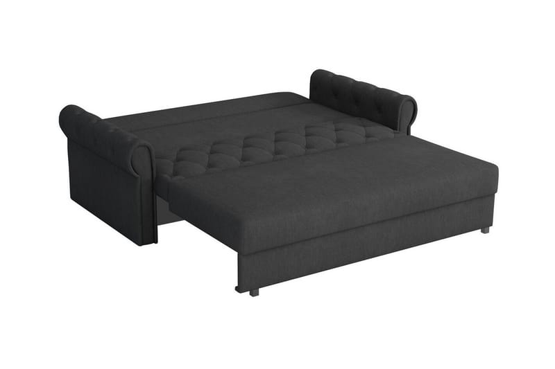 Denegal 2-sits liten bäddsoffa i Plysch - Grön - Möbler - Soffa - Bäddsoffa