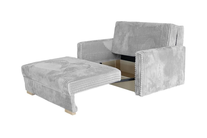 Denegal 2-sits liten bäddsoffa i Plysch - Grå - Möbler - Soffa - Bäddsoffa
