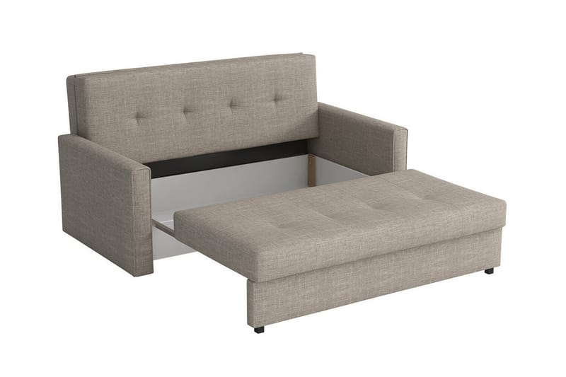 Denegal 2-sits liten bäddsoffa i Plysch - Blå - Möbler - Soffa - Bäddsoffa