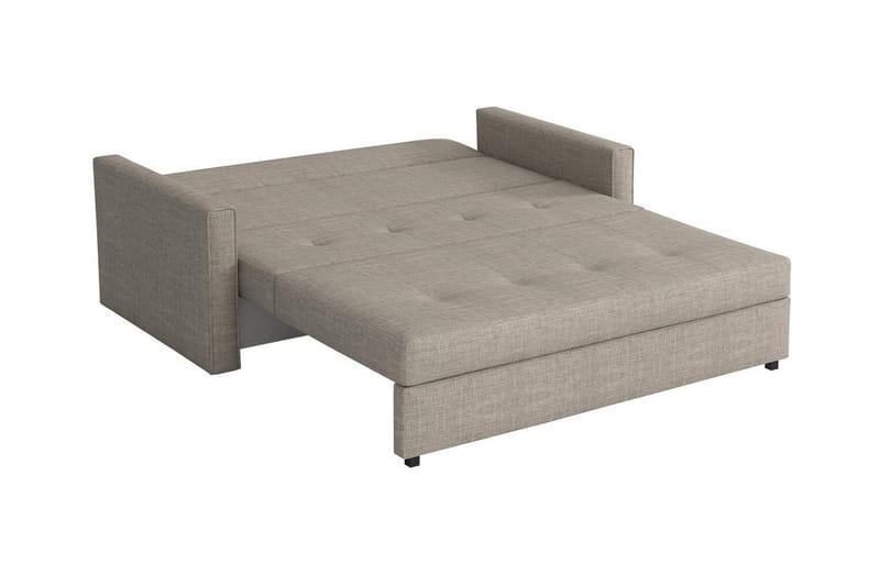 Denegal 2-sits liten bäddsoffa i Plysch - Brun - Möbler - Soffa - Bäddsoffa