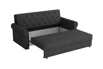 Denegal 2-sits liten bäddsoffa i Plysch - Grön - Möbler - Soffa - Bäddsoffa