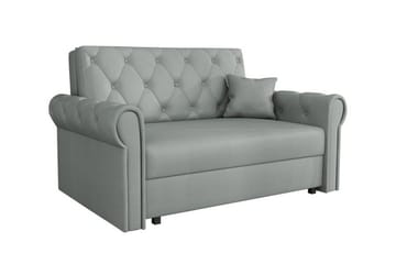 Denegal 2-sits liten bäddsoffa i Plysch - Grå - Möbler - Soffa - Bäddsoffa