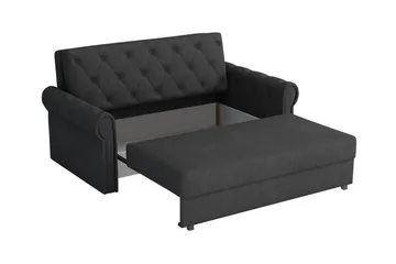 Denegal 2-sits liten bäddsoffa i Plysch - Grå - Möbler - Soffa - Bäddsoffa