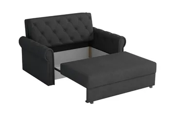 Denegal 2-sits liten bäddsoffa i Plysch - Grön - Möbler - Soffa - Bäddsoffa