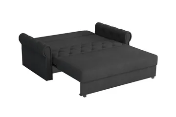 Denegal 2-sits liten bäddsoffa i Plysch - Blå - Möbler - Soffa - Bäddsoffa