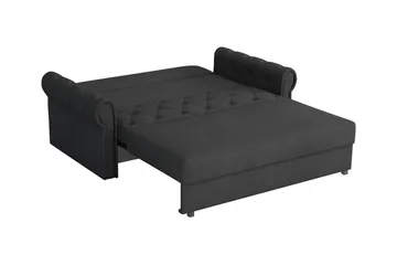 Denegal 2-sits liten bäddsoffa i Plysch - Grå - Möbler - Soffa - Bäddsoffa
