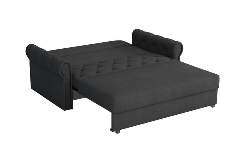 Denegal 2-sits liten bäddsoffa i Plysch - Grå - Möbler - Soffa - Bäddsoffa