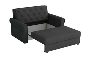 Denegal 2-sits liten bäddsoffa i Plysch - Grön - Möbler - Soffa - Bäddsoffa