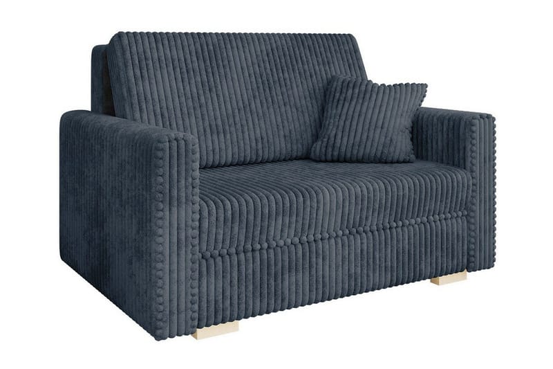 Denegal 2-sits liten bäddsoffa i Plysch, Grå