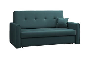Denegal 2-sits liten bäddsoffa i Plysch - Grön - Möbler - Soffa - Bäddsoffa