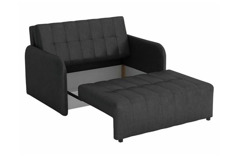 Denegal 2-sits Utdragbar Bäddsoffa 112x192 cm med Förvaring i Tyg - Taupe - Möbler - Soffa - Bäddsoffa