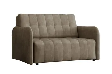 Denegal 2-sits Utdragbar Bäddsoffa 112x192 cm med Förvaring i Tyg - Taupe - Möbler - Soffa - Bäddsoffa