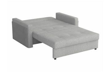 Denegal 2-sits Utdragbar Bäddsoffa med Förvaring och Knappsydd Rygg i Tyg - Grön - Möbler - Soffa - Bäddsoffa