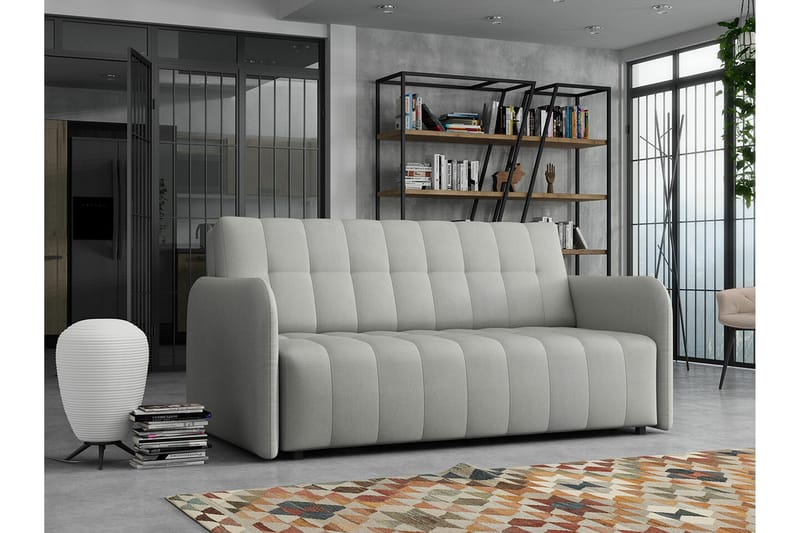 Denegal 3-sits Bäddsoffa Ljusgrå - Möbler - Soffa - Bäddsoffa