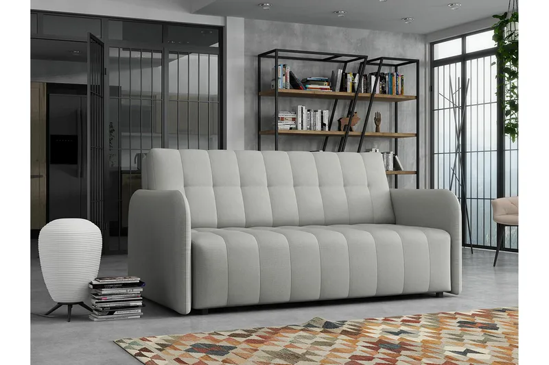 Denegal 3-sits Bäddsoffa Ljusgrå - Möbler - Soffa - Bäddsoffa