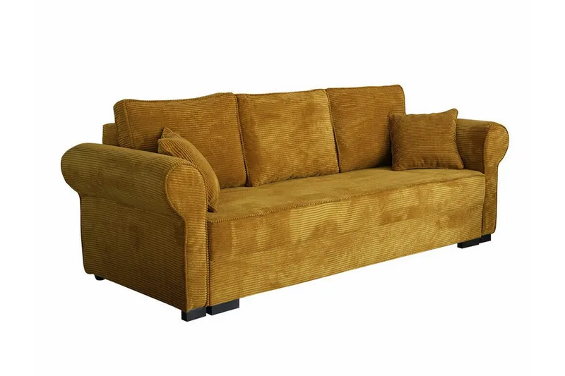 Denegal 3-sits Bäddsoffa Mustard yellow, undefined