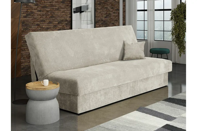 Denegal 3-sits Bäddsoffa NO_BRAND Beige/Light beige - Möbler - Soffa - Bäddsoffa