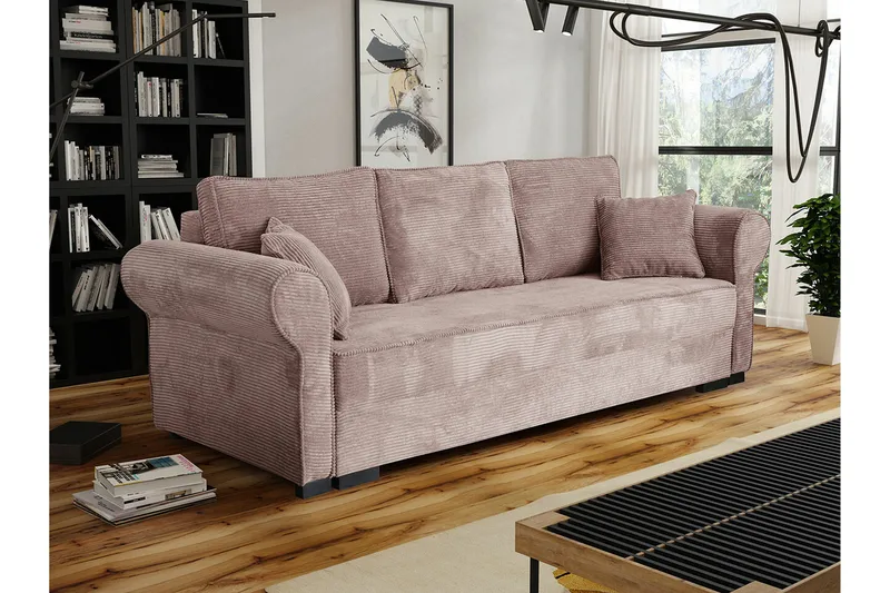 Denegal 3-sits Bäddsoffa NO_BRAND Brown/Beige - Möbler - Soffa - Bäddsoffa
