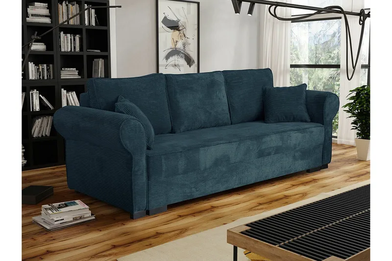 Denegal 3-sits Bäddsoffa NO_BRAND Dark blue - Möbler - Soffa - Bäddsoffa