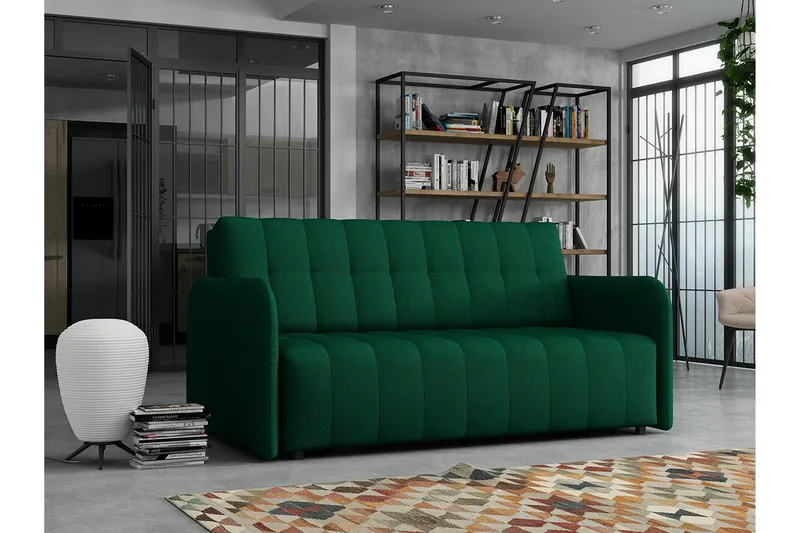 Denegal 3-sits Bäddsoffa NO_BRAND Dark green - Möbler - Soffa - Bäddsoffa