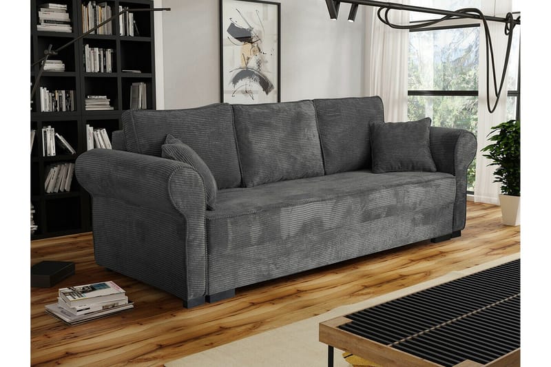 Denegal 3-sits Bäddsoffa NO_BRAND Dark grey - Möbler - Soffa - Bäddsoffa