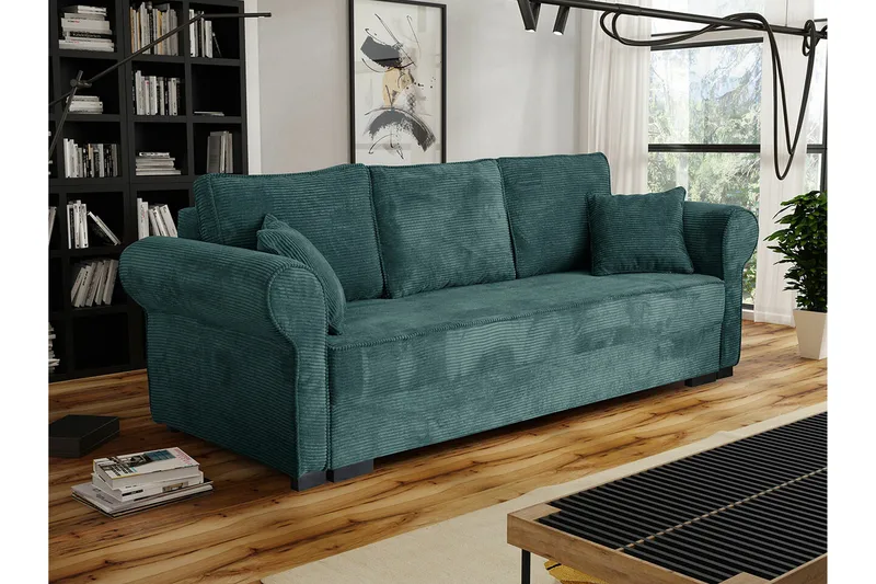 Denegal 3-sits Bäddsoffa NO_BRAND Green - Möbler - Soffa - Bäddsoffa