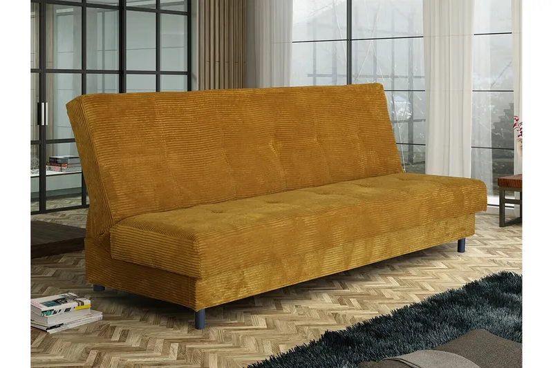 Denegal 3-sits Bäddsoffa NO_BRAND Yellow - Möbler - Soffa - Bäddsoffa